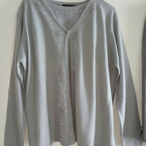 Sag Harbor Women's sz 20 Sweater Heather Grey